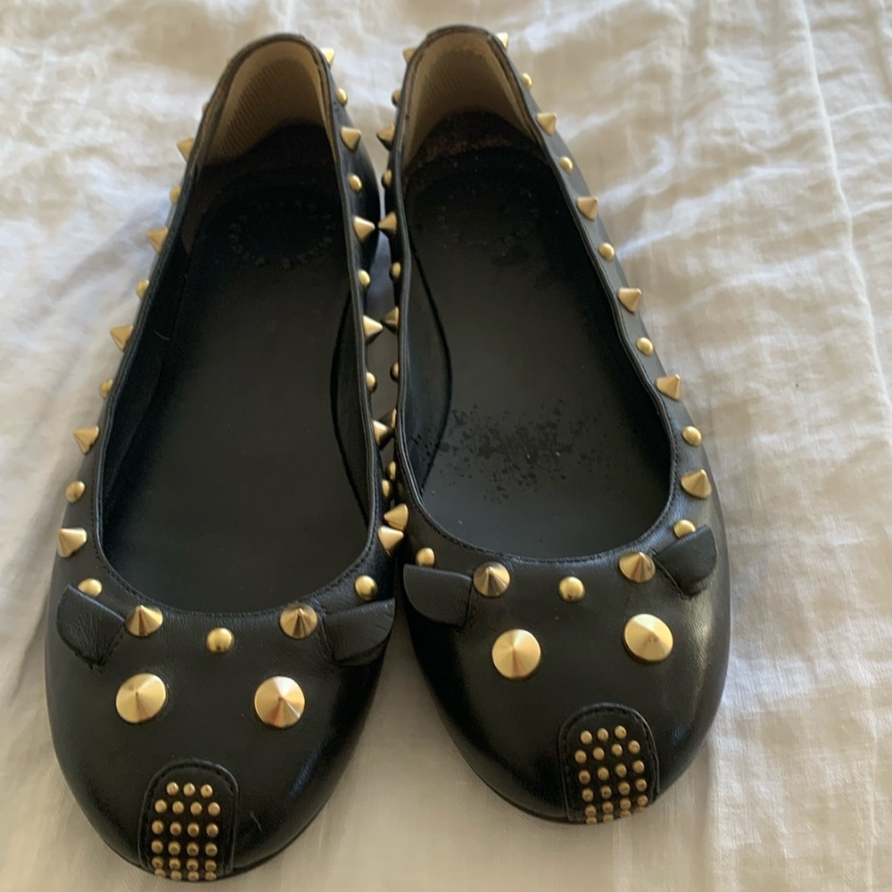 Marc jacobs mouse ballet flats, black, worn once, size 8